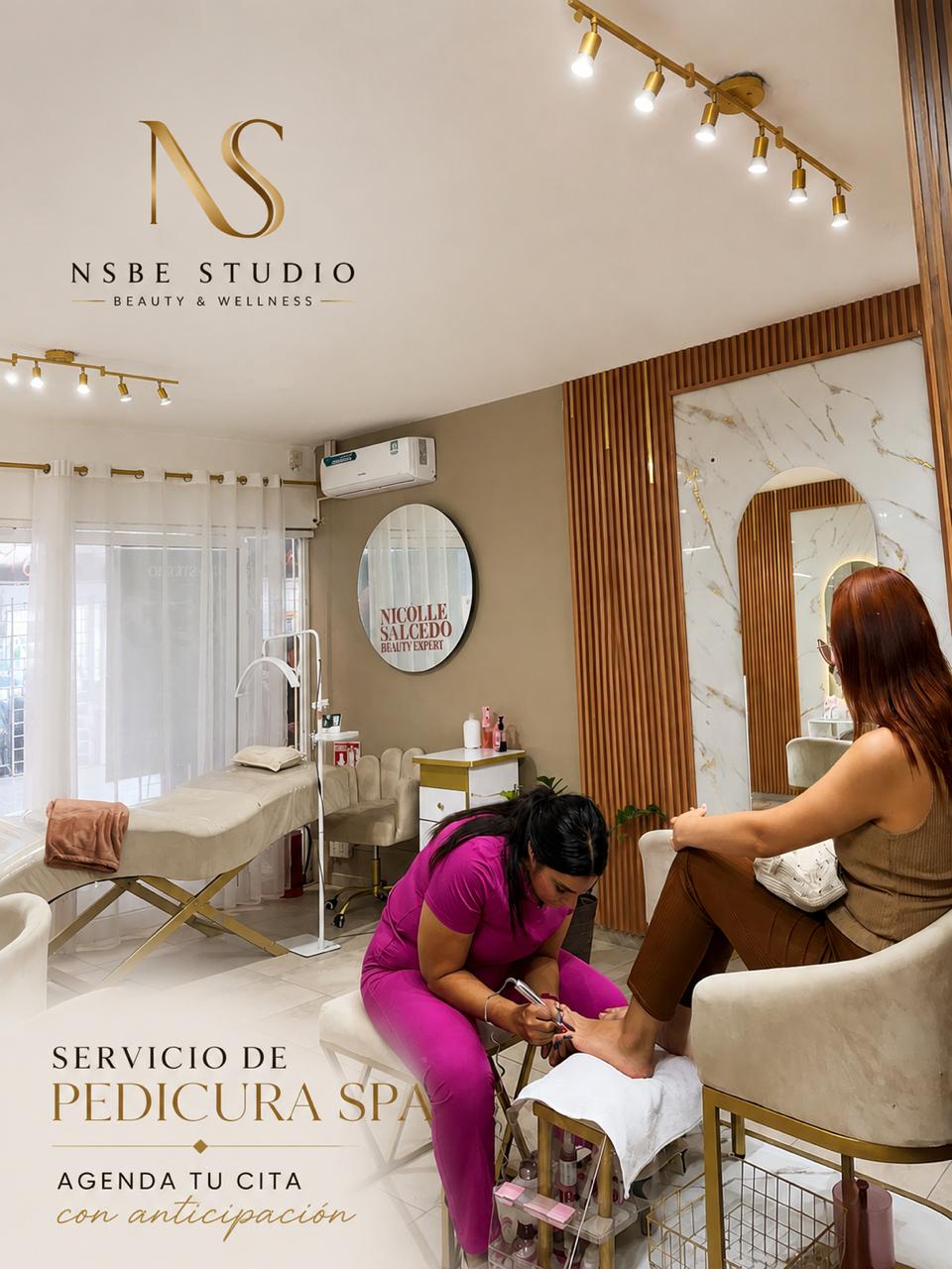 Servicio de pedicura spa en NSBE Studio